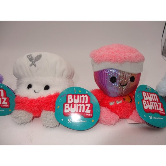 Bum Bumz 4.5" Pixie Cabel Bonnie Samara Phoenix Animal Kitchen Stuff Plush Toy - Picture 5 of 13